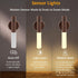 2-Pack Set, LANDGOO Magnetic Night Light with Motion Sensor, Walnut Wood Cylindrical Rechargeable LED Lamp White Light
