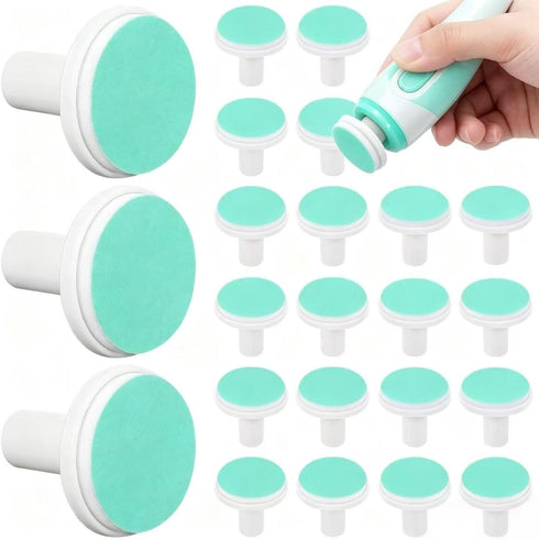 MHFOOU 24 Pieces Baby Nail Trimmer Replacement Pads, Electric Baby Nail Grinding Heads