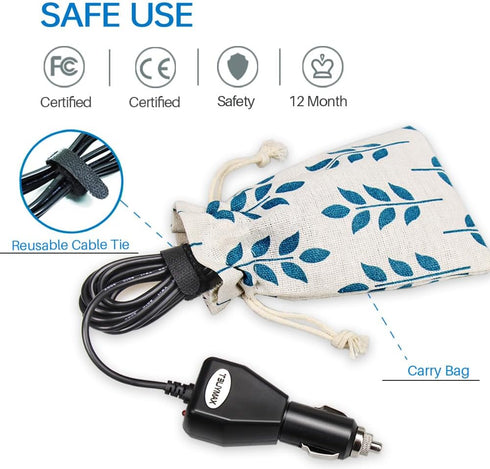 12 Volt Car Vehicle Lighter Adapter for Spectra S1, S2 Breast Pump, Replacement Power Adapter for Models After Feb 2015