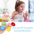 Augshy 18PCS Plastic Egg Shakers, Percussion Musical Egg Maracas, Easter Eggs in 8 Colors