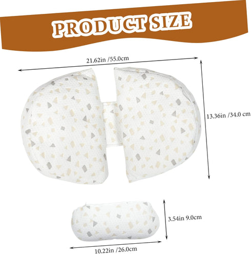 SUPVOX U-Shaped Maternity Pillow for Pregnant Women Adjustable Belly Support Cushion Soft and Breathable Pregnancy