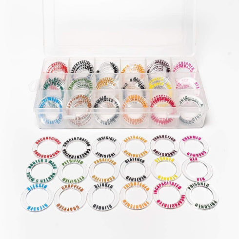 DND Condition Markers Rings - 90 PCS Status Effect Markers in 18 Conditions & Colors for RPG Tabletop Gaming