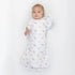 Amazing Baby Transitional Swaddle Sack with Arms Up Half-Length Sleeves, Large, 6-9 Months, Tiny Elephants, Pink