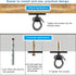 Dolibest Wall Mount Bracket, Ceiling Anchor for Home Suspension Training Kit, Gymnastic Rings, Yoga Swing