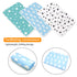 Maveek 3 Pack Portable Diaper Changing Pad, Waterproof Baby Change Mats, Premium Change Pad Liner (Green, White, Blue)