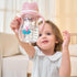 270ml/12m+/Pink/Pack 3 Oberni Toddler Sippy Cup, Tritan Baby Water Bottle With Non-Spill Valve Spout, Removable Handle