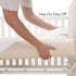 1 Pack UOMNY Crib Sheet White Fitted Crib Sheets Baby Sheet for Standard Crib and Toddler Mattresses Nursery Bedding