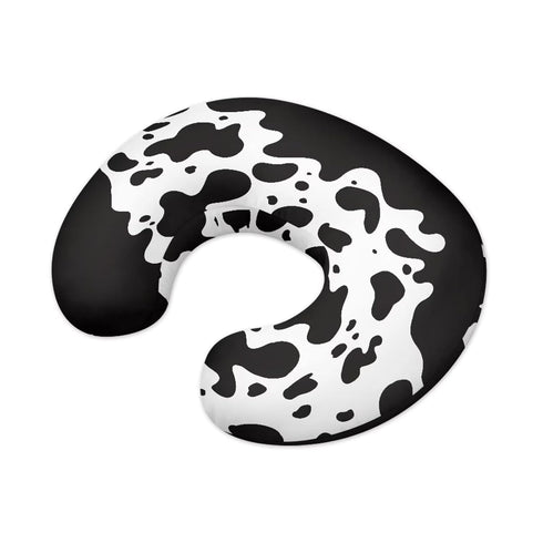 Nursing Pillow Cover Black Cow Breast Feeding Pillows for Babies Boys & Girls Soft Breathable Nursing Pillow Case U