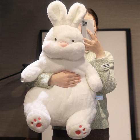 ARELUX 22in Large Bunny Plush Stuffed Animal Hugging Pillow - Soft Giant Fluffy Pillow for Friends Dormitory