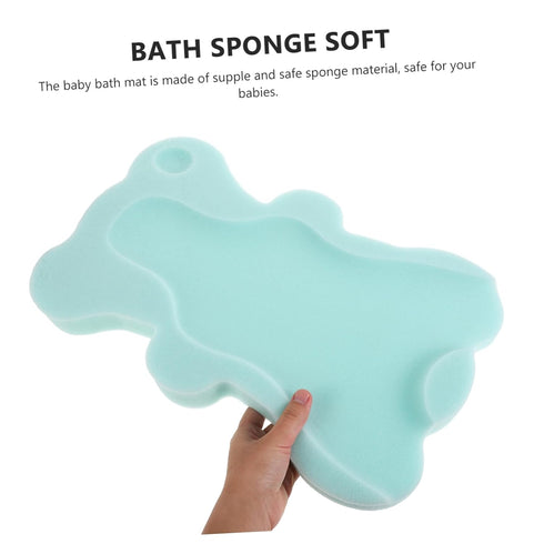 Quick-Dry Soft Bath Mat with Sponge Support for Tub and Sink - Comfortable Non-Slip Cushion in Random Colors