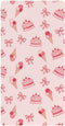 Jynexis Cake Ice Cream Pink Print Baby Crib Sheets, Cotton Fitted Crib Sheet,