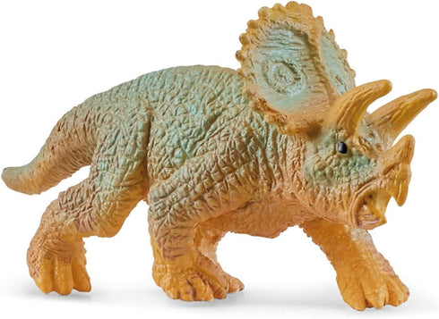 Schleich Dinosaurs Parachute Rescue Playset with Baby Triceratops Toy, 7 Pieces, Dinosaur Toy for Boys and Girls, Ages