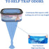 Omlishy 810 4 Pack Jumbo Square Bags Refill Compatible with Diaper Genie Compact, Select Pails (Not Fit Classic), Max