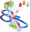 RCOOS Dinosaur Climbing Toy Set Electric Light Slide Climbing Toys for Automatic Stairs,Playful