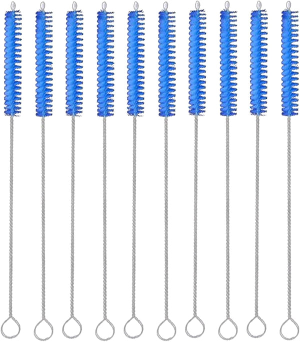 BFLCTTBD 10 Pcs Drinking Straw Cleaning Brush Long Nylon Pipe Cleaner Brush for