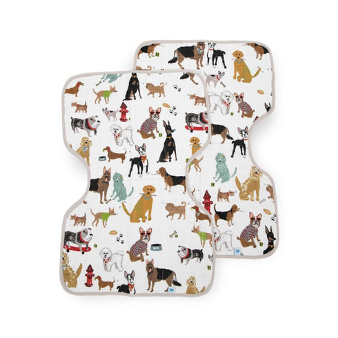 2 Pack Set 2 Little Unicorn Ultra-Absorbent Premium Burp Cloth | Soft on Baby's Skin | Larger Size | Ergonomic Design |