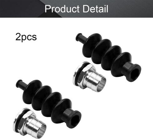 L50mm 2 Sets Fielect Waterproof Push Rod Rubber Seals, with Aluminum Mount, for RC Boat