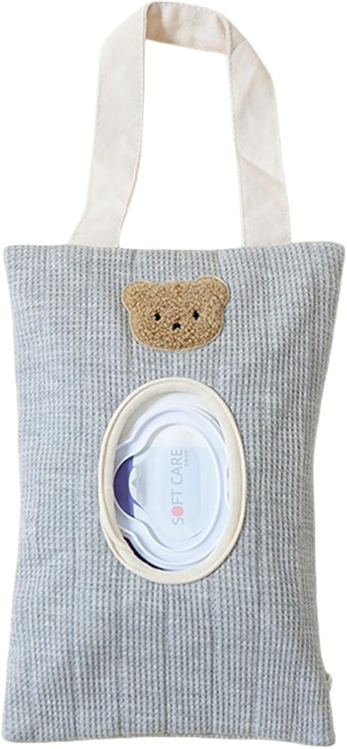 Montesy Portable Baby Wipe Holder Refillable Dispenser Travel Case Watertight Wipe Storage Case