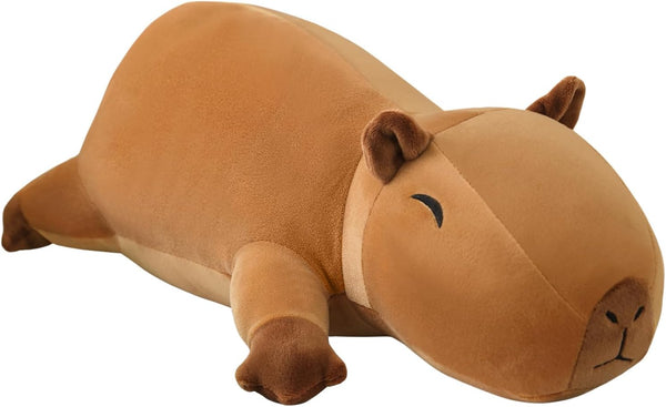SQEQE Weighted Capybara Plush, Soft Capybara Stuffed Animal for Anxiety, Cute 9.8 Inch Pillow Toy Gift for Kids