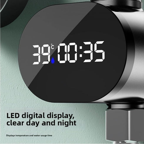 CNANRNANC LED Digital Shower Temperature Display, Waterproof Shower Thermometer,Water Temperature Sensor Gauge