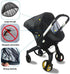 Mosquito Net for Baby Car Seats,Baby Mosquito Net for Infant Car Seats,Infant Stroller and Bassinets,Portable Durable, Long-Lasting Infant Insect Shield Netting,Premium Quality,Machine Washable(Black) by BigHippo