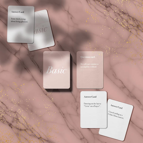 FITZ Basic Party Game - Hilarious Girls Night Card Game for Bachelorette Parties, 350 Questions, Ages 17+, 4-10 Players