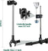 Adjustable Umbrella Mount Holder, No Need Wrench to Attach/Detach, Clamp for Wheelchairs, Walker, Stroller, Black
