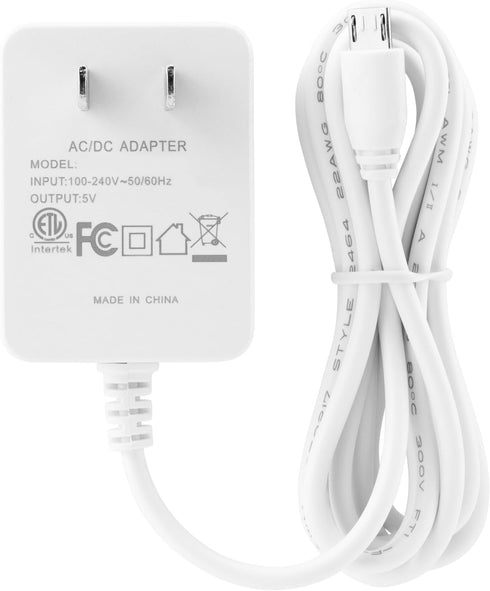 LEFXMOPHY Micro USB 5V Charger Replacement for Infant Optics DXR8 DXR-8 (2019 or Earlier Version), VAVA Baby Monitor BU Unit Power Cord with Cable