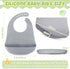 Mepase Silicone Bibs for Babies Waterproof Silicone Bibs Soft Adjustable Baby Feeding Unisex Kid Eating Supplies