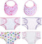 DC-BEAUTIFUL 4 Pcs Diapers and Bibs for 14-18 Inch Baby Dolls