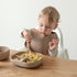 Silicone Baby Utensils - Self Feeding Spoons and Tiny Training Cup - First Stage Baby Led Weaning Supplies for 6 Months+ Infants - Set of 4