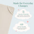 Caden Lane Changing Pad Cover, Ultra Soft, Breathable & Temperature-Regulating, Elastic Edges & Deep Pocket, Fits
