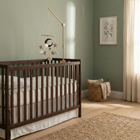 Modern Boho Baby Mobile for Crib - Stylish Nursery Decor in Neutral Tones