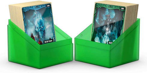 Ultimate Guard Boulder 100+ Classic Deck Case for 100 Double-Sleeved TCG Cards, Emerald, Durable Storage