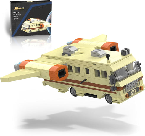 Nubee Spaceballs Eagle 5 Building Set, Space Movie Car Moc Model with Cockpit and Secret Hyper-Jets, Gift for Kids 8+