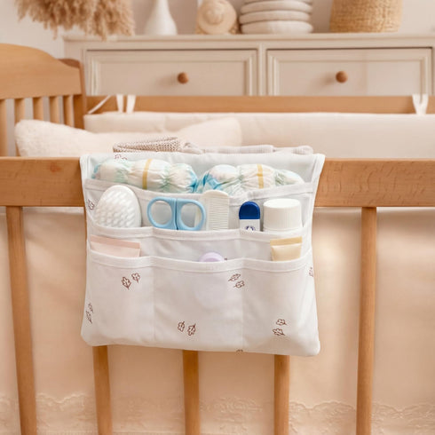 Baby Diaper Bag Organizer, Compact & Foldable Travel Organizer Pouches for Diaper Wipes and Small Essentials, Gift
