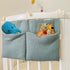 Surakey Hanging Baby Diaper Caddy Organizer, Diaper Stacker, Baby Crib Pocket with Straps Classified Storage Bag