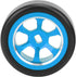VGEBY 4pcs RC Drift Tire, RC Wheel Rim Tire Modification Parts for Wltoys K969 K989 P929 1/28 RC Mini Z Wheels