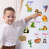 ZOO Animal Magnets for Kids, Real LARGE Fridge Magnets for Toddlers, Magnetic Educational Toys for 3 Year Old Baby