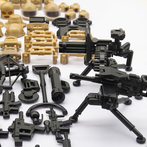 Special Military Soldier Style Weapon Sets - Military Weapon Pack Accessories Kits, Compatible with Major Mini Figure