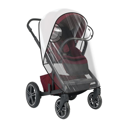 Universal Rain Cover Compatible with Nuna Stroller, Waterproof Weather Shield, Clear Protective