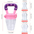 Baby Food Feeder, 3 Pack Silicone Fruit Pacifier Teething Pouches, Pink by Mluchee