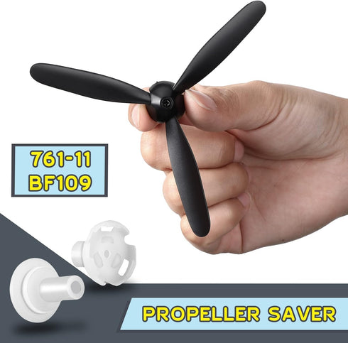 Outus 3 Sets 3 761-11 BF109 Spare RC Plane Propellers Blade Propeller Compatible with Remote Control Radio Controlled