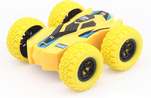 Pull Back Cars Double-Sided Friction Powered Vehicles, Shockproof Inertia Cars for Boys Girls Age 3+
