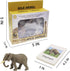 Realistic Animal Figurines Toys, Small Montessori Animal Figures with Flash Cards, Montessori Materials for Toddler