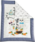 Dreamy Cotton LLC 3 Set 100% Set, Set Pieces of Bedding for Girls, Cool Gray Baby Girl Bedding Crib, Creative Baby Crib
