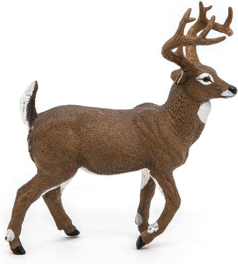 Papo White-Tailed Deer Figure - Realistic Forest Animal Toy for Kids Age 3+ - 10.4 x 4 x 10.9 cm