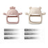 PandaEar 2 Pack Silicone Baby Teething Toys, Hand Teether Mitten for Sucking Needs, Chew Toys for Soothing Relief