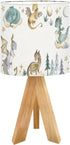 OEPWQIWEPZ Tripod Bedside Desk Table Lamp Dragon Baby Animals Watercolor Wood Nightstand Lamp