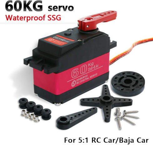 60kg DS5160 1/5 5B SAVOX-0236 5T 180) Baja servo SSG HV Digital Servo for Redcat HPI Baja SS RC Car Compatible LOSI XL